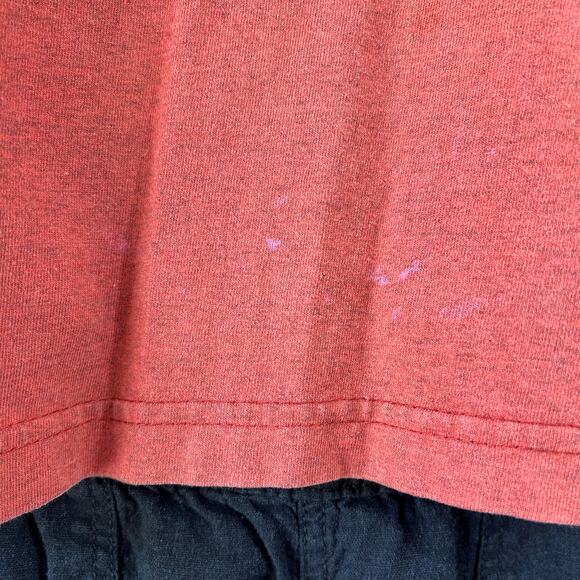 Harley Davidson Womens T Shirt Top Long Sleeve Pullover Crew Neck Orange Medium - Picture 8 of 11